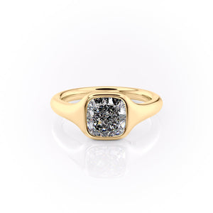 The Stella Set With A 1 Carat Cushion Lab Diamond