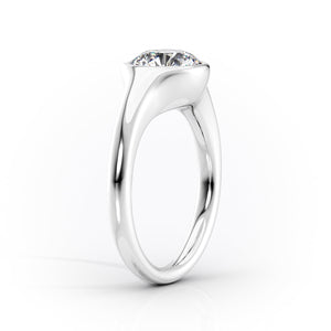 The Stella Set With A 1.5 Carat Elongated Cushion Lab Diamond