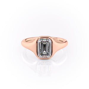 The Stella Set With A 1.5 Carat Emerald Lab Diamond