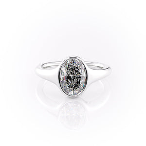 The Stella Set With A 3 Carat Oval Lab Diamond