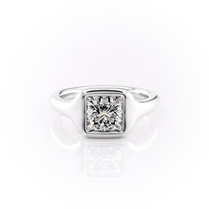 The Stella Set With A 1.5 Carat Princess Lab Diamond