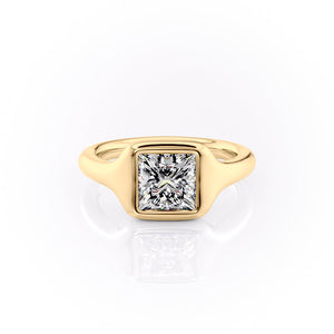 The Stella Set With A 3 Carat Princess Lab Diamond