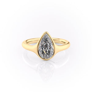 The Stella Set With A 1 Carat Pear Lab Diamond