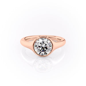 The Stella Set With A 3 Carat Round Lab Diamond