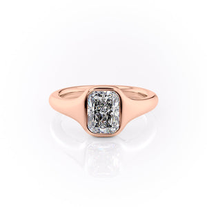 The Stella Set With A 2 Carat Radiant Lab Diamond