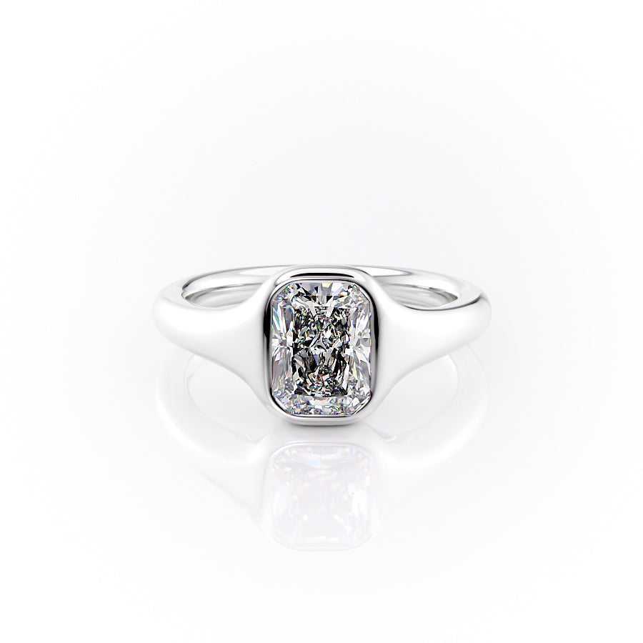The Stella Set With A 2 Carat Radiant Lab Diamond