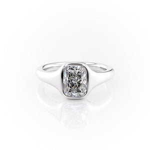 The Stella Set With A 3 Carat Radiant Lab Diamond