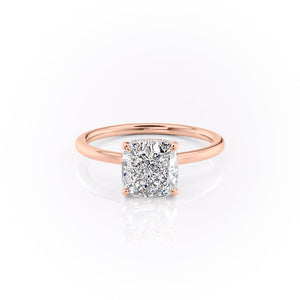 The Aline Set With A 1 Carat Cushion Lab Diamond