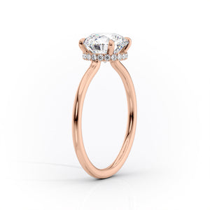 The Aline Set With A 2.5 Carat Cushion Lab Diamond