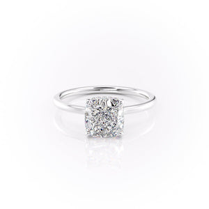 The Aline Set With A 4.5 Carat Cushion Moissanite