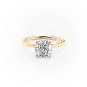 The Aline Set With A 1 Carat Cushion Lab Diamond