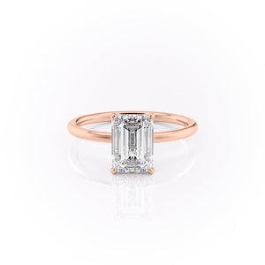 The Aline Set With A 2 Carat Emerald Lab Diamond