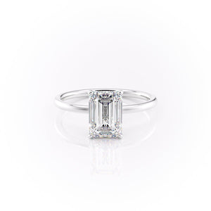 The Aline Set With A 4.5 Carat Emerald Moissanite