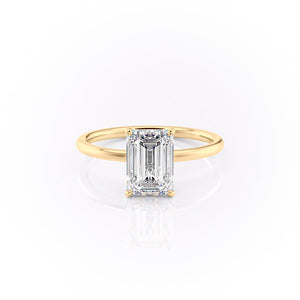 The Aline Set With A 1.5 Carat Emerald Moissanite