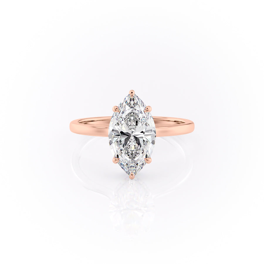 The Aline Set With A 1.5 Carat Marquise Moissanite