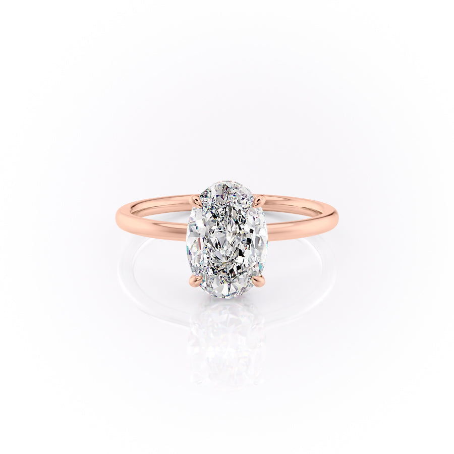 The Aline Set With A 2 Carat Oval Lab Diamond