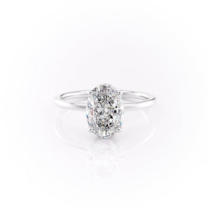 The Aline Set With A 2.5 Carat Oval Moissanite
