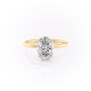 The Aline Set With A 3 Carat Oval Lab Diamond
