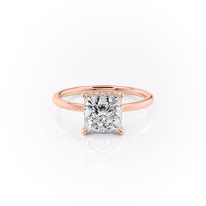 The Aline Set With A 2.5 Carat Princess Moissanite