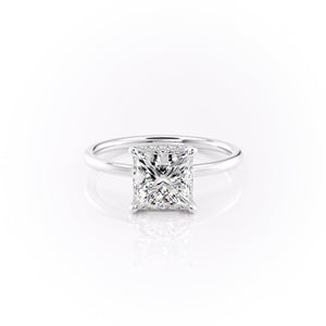 The Aline Set With A 1.5 Carat Princess Moissanite