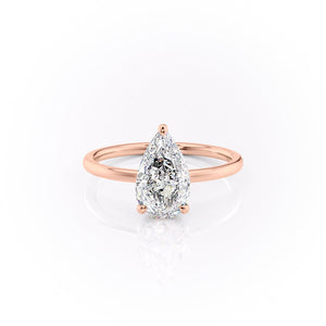 The Aline Set With A 3.5 Carat Pear Moissanite
