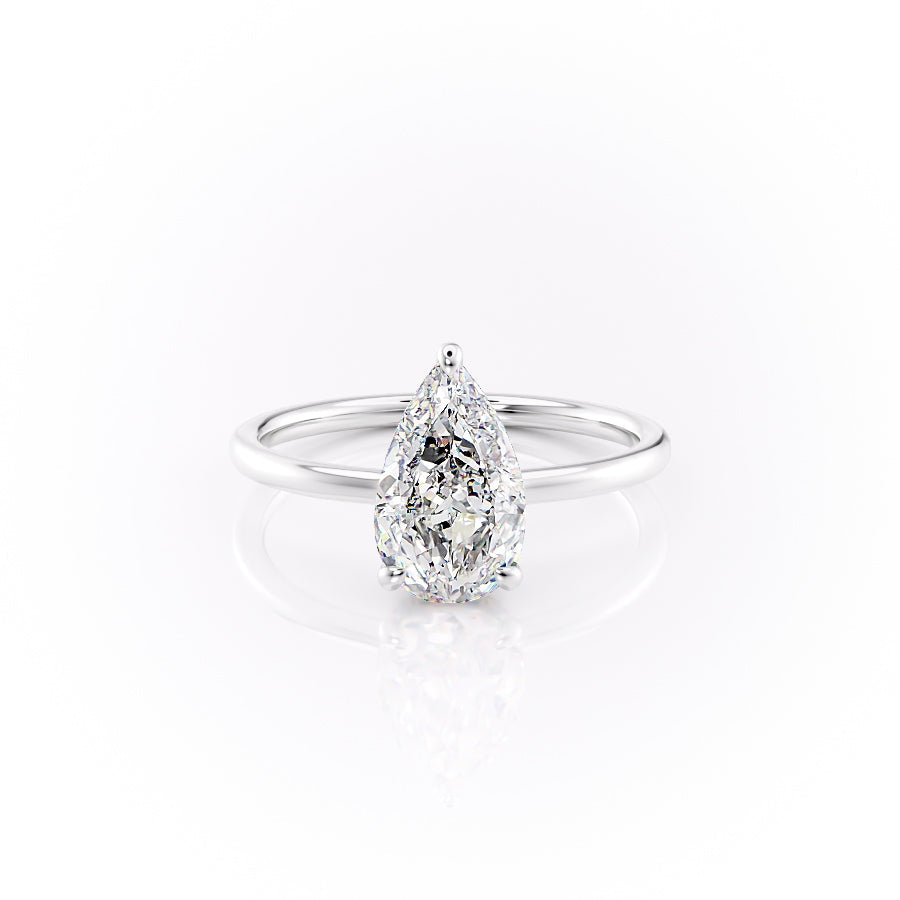 The Aline Set With A 4.5 Carat Pear Moissanite