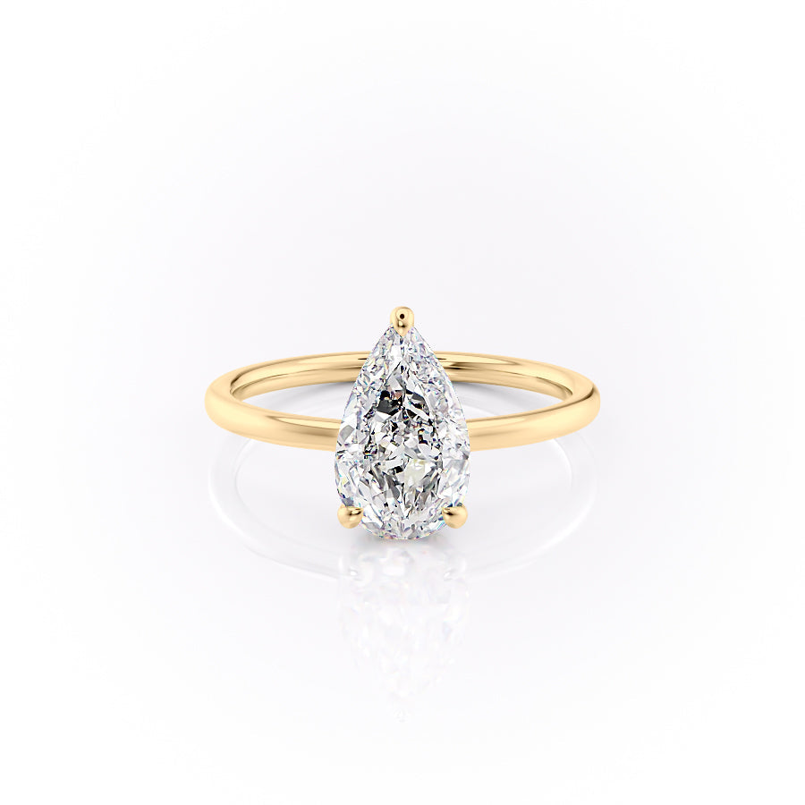 The Aline Set With A 3 Carat Pear Lab Diamond