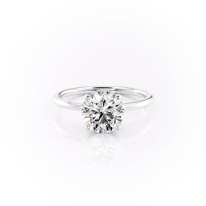 The Aline Set With A 1 Carat Round Lab Diamond