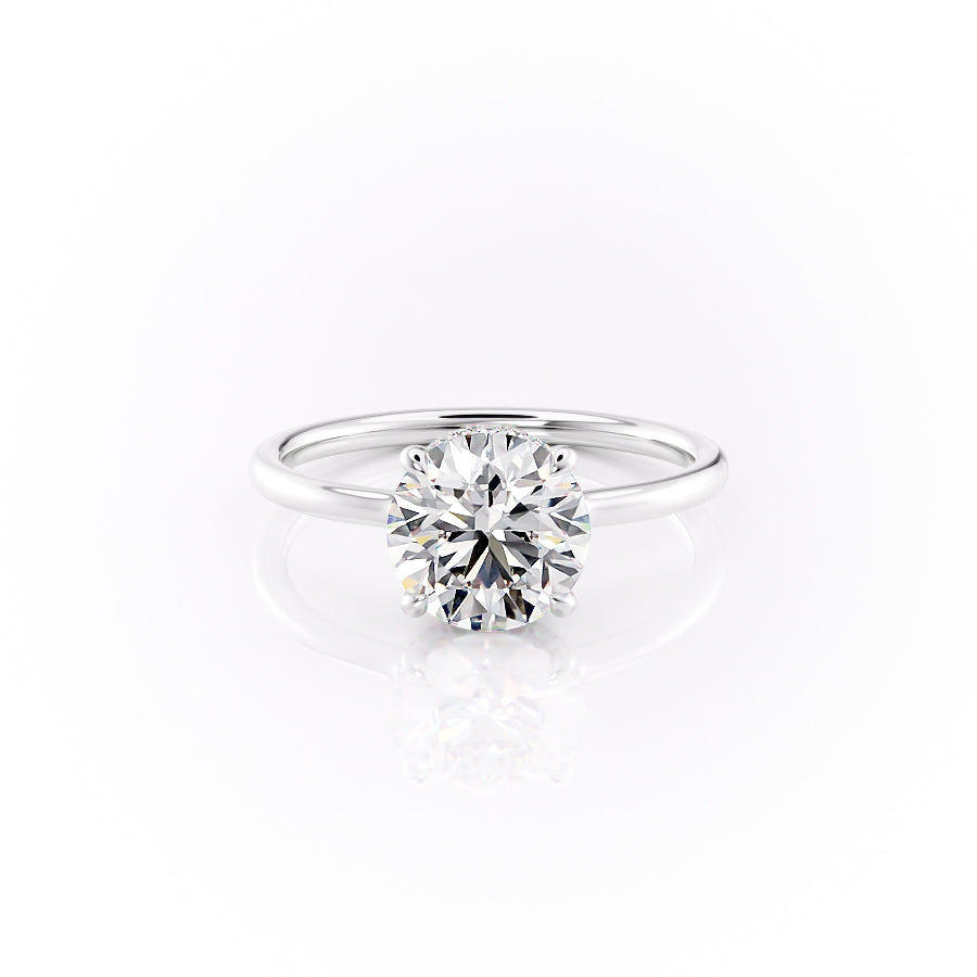 The Aline Set With A 2.5 Carat Round Moissanite