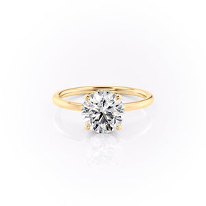 The Aline Set With A 4.5 Carat Round Moissanite