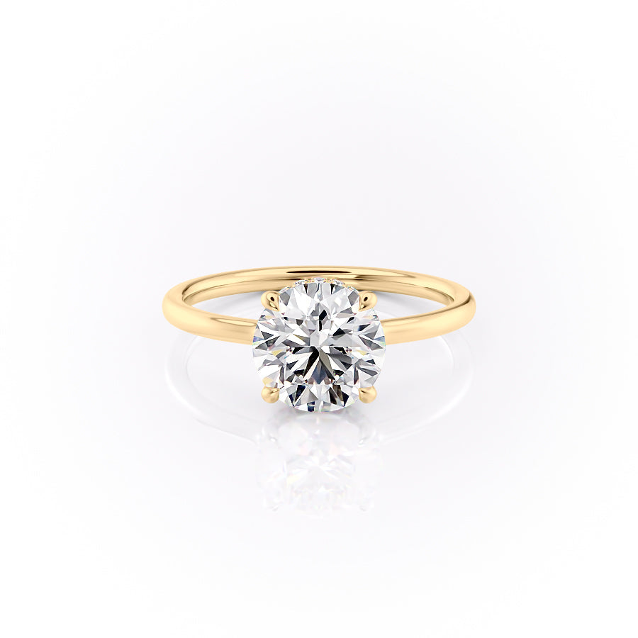 The Aline Set With A 1.5 Carat Round Moissanite