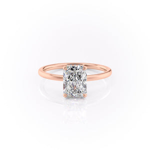 The Aline Set With A 1.5 Carat Radiant Moissanite