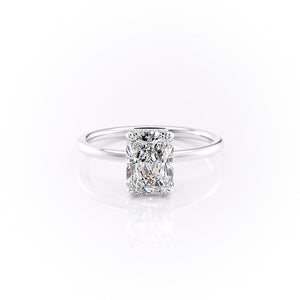 The Aline Set With A 2.5 Carat Radiant Lab Diamond