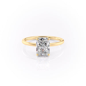 The Aline Set With A 2.5 Carat Radiant Moissanite