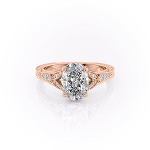 The Violet Set With A 1.5 Carat Oval Lab Diamond