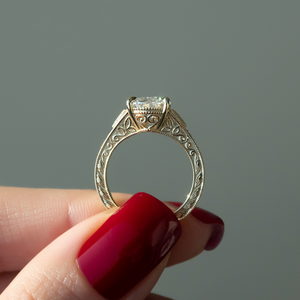 The Violet Set With A 2 Carat Oval Lab Diamond