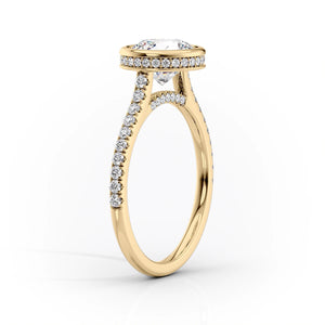 The Pave Charlotte Set With A 2 Carat Princess Lab Diamond