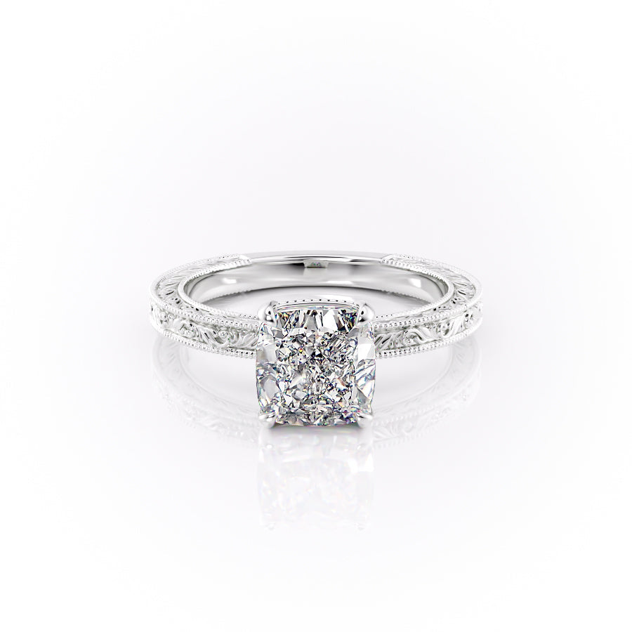 The Sierra Set With A 3 Carat Cushion Lab Diamond