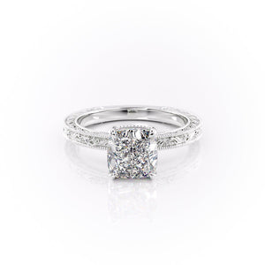 The Sierra Set With A 2 Carat Cushion Lab Diamond