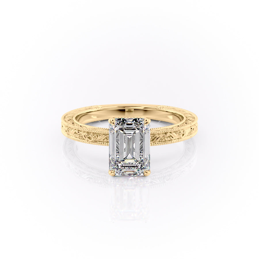 The Sierra Set With A 1.5 Carat Emerald Lab Diamond