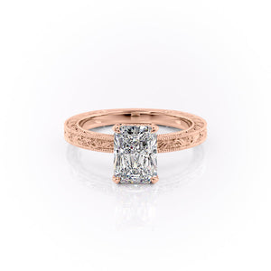 The Sierra Set With A 2.5 Carat Radiant Moissanite