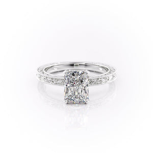 The Sierra Set With A 2.5 Carat Radiant Lab Diamond