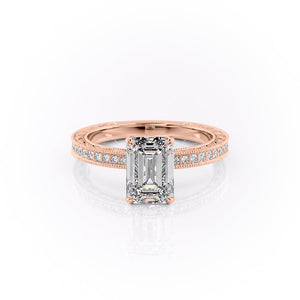 The Pave Sierra Set With A 3 Carat Emerald Lab Diamond