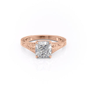 The Florence Set With A 2.5 Carat Cushion Moissanite