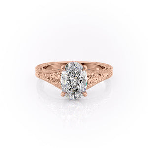 The Florence Set With A 2 Carat Oval Moissanite
