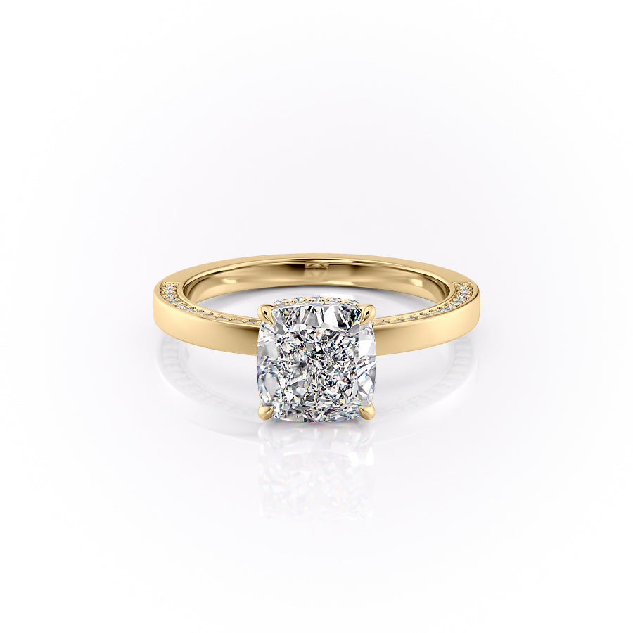 The Sydney Set With A Cushion Moissanite