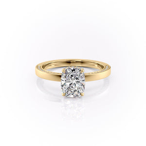 The Sydney Set With A Elongated Cushion Moissanite