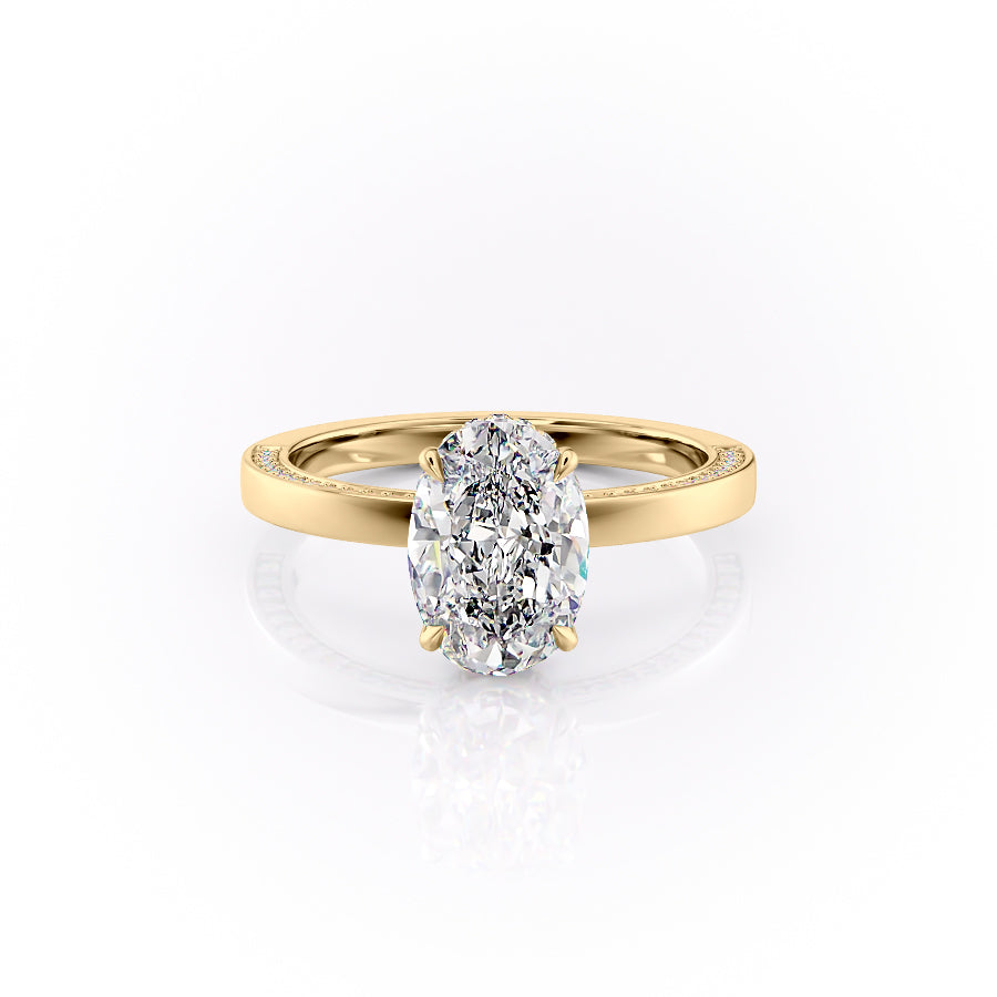 The Sydney Set With A Oval Moissanite