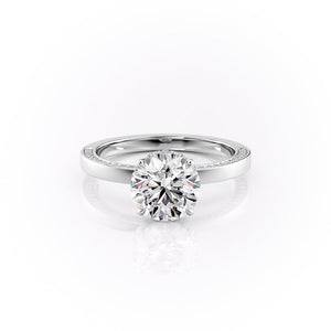 The Sydney Set With A 1 Carat Round Moissanite