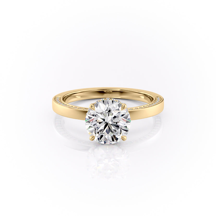 The Sydney Set With A 1 Carat Round Moissanite